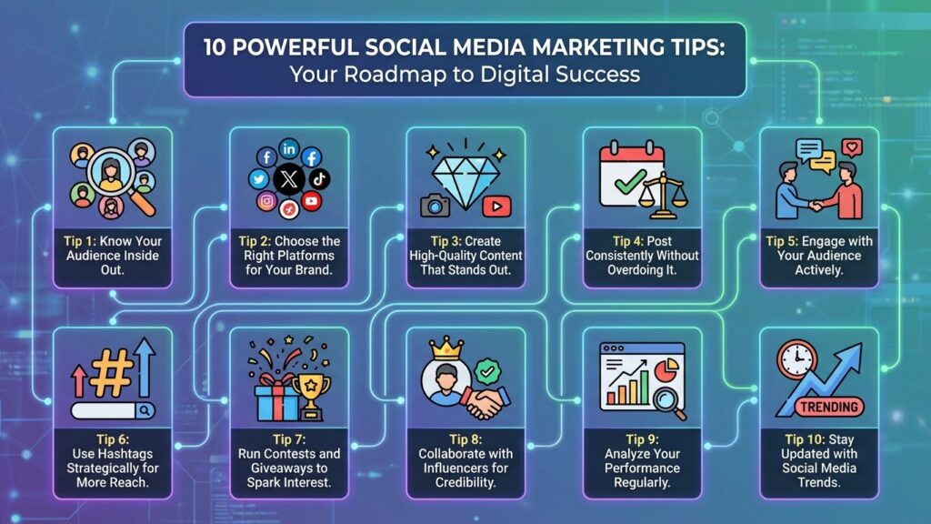 Top 10 Powerful Social Media Marketing Tips to grow Your Brand Online